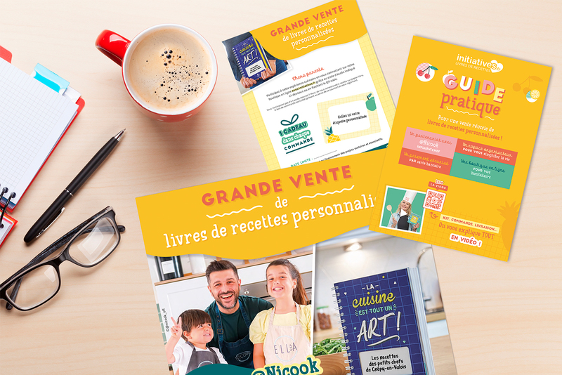 Kit impression de livre de recettes école