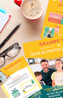 Kit de vente pour creer livre recette ecole